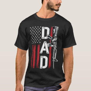 Proud Dad Daddy Gun Rights AR 15 T-Shirt