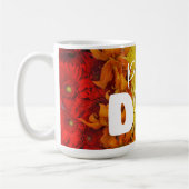 Proud Dad Gay Pride Rainbow Floral Flag Mug Kaffeetasse (Links)