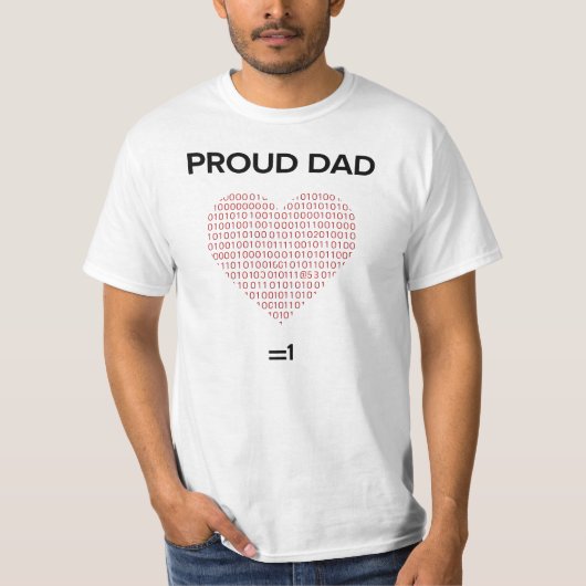 Proud Dad of a Brilliant Software Engineer T-Shirt (Vorderseite)