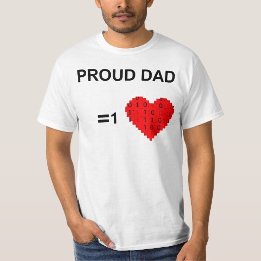 Proud Dad of a Brilliant Software Engineer T-Shirt (Vorderseite)