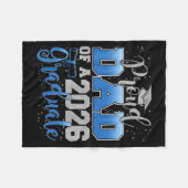 Proud Dad Of A Cl Of 2026 Graduate Senior Graduati Fleecedecke (Vorderseite (Horizontal))