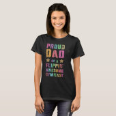 PROUD DAD OF A FLIPPIN AWESOME GYMNAST Gymnastics  T-Shirt (Vorne ganz)