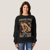 Proud Dad Of The Toughest Boy I Know Autism Aware Sweatshirt (Vorne ganz)