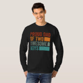 Proud Dad of Two Awesome Boys   Father s Day  13 T-Shirt (Vorne ganz)