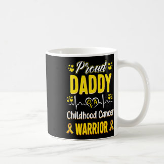 Proud Daddy Childhood Cancer Warrier Awareness Rib Kaffeetasse