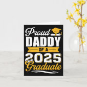 Proud Daddy von einem 2025 Graduate Vater Abschlus Karte (Gelbe Blume)