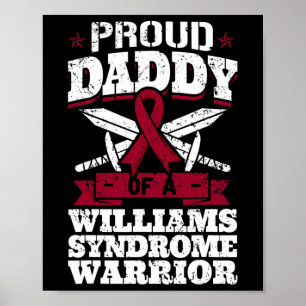 Proud Daddy von einem Williams-Syndrom Warrior Awa Poster