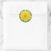 Proud Dandelion Blume Runder Aufkleber (Tasche)