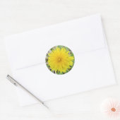 Proud Dandelion Blume Runder Aufkleber (Umschlag)