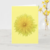 Proud Dandelion Blume - transparent. Karte (Gelbe Blume)