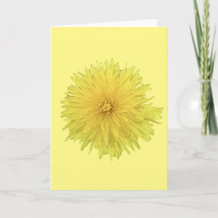 Proud Dandelion Blume - transparent. Karte