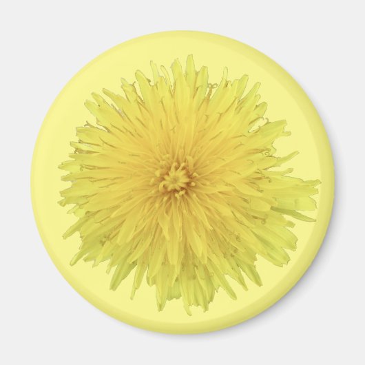 Proud Dandelion Blume - transparent. Magnet (Vorne)