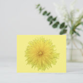 Proud Dandelion Blume - transparent. Postkarte (Stehend Vorderseite)