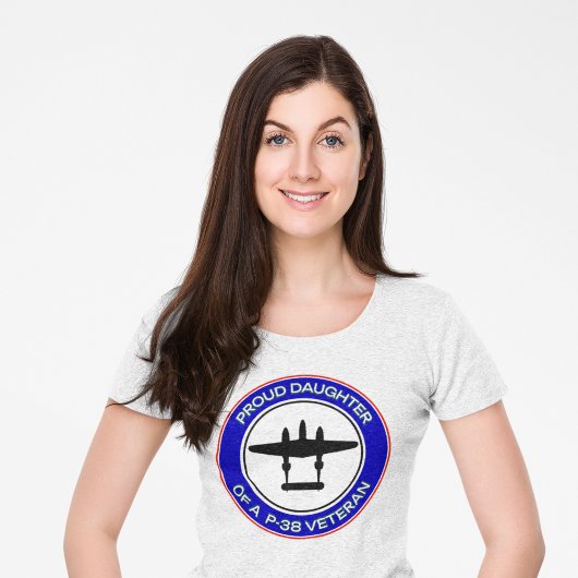 Proud Daughter of a P-38 Veteran Tri-Blend Shirt