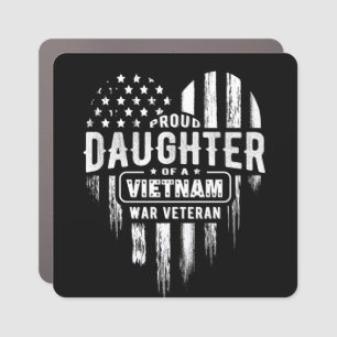Proud Daughter Vietnam Vet Vater Auto Magnet