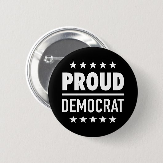 Proud-Demokrat Button (Vorne & Hinten)