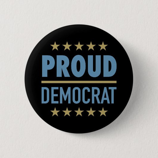 Proud-Demokrat Button (Vorderseite)