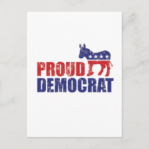 Proud-Demokrat Donkey hat Tan gestört Postkarte