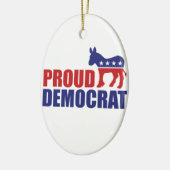 Proud-Demokrat Donkey Keramikornament (Links)
