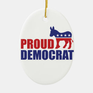 Proud-Demokrat Donkey Keramikornament