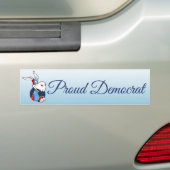 Proud-Demokrat Donkey Patriotic-Autoaufkleber Autoaufkleber (Auf Auto)