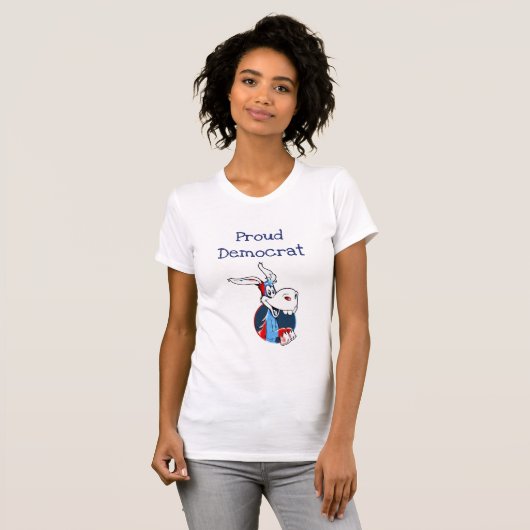Proud-Demokrat Donkey politisches Shirt (Vorne ganz)