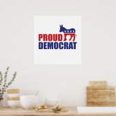 Proud-Demokrat Donkey Poster (Küche)
