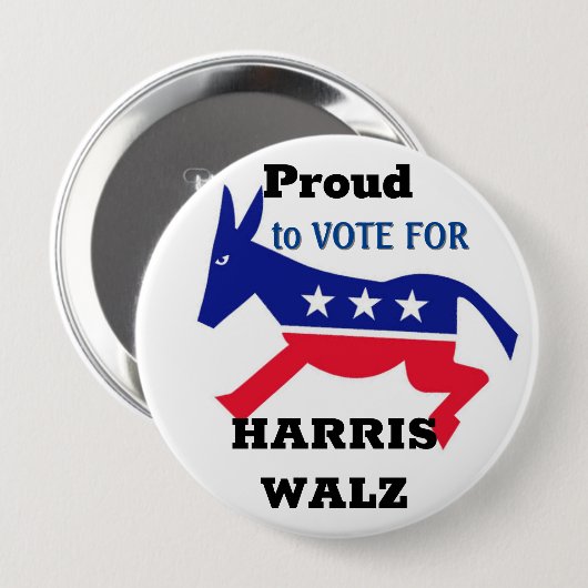 Proud-Demokrat-Taste Button (Vorne & Hinten)