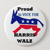 Proud-Demokrat-Taste Button (Vorderseite)