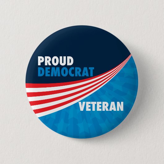 Proud-Demokrat Veteran Button (Vorderseite)