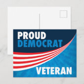 Proud-Demokrat Veteran Postkarte (Vorne/Hinten)