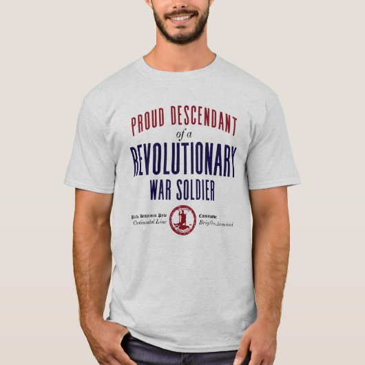 Proud Descendant - Personalisiert T-Shirt (Vorderseite)