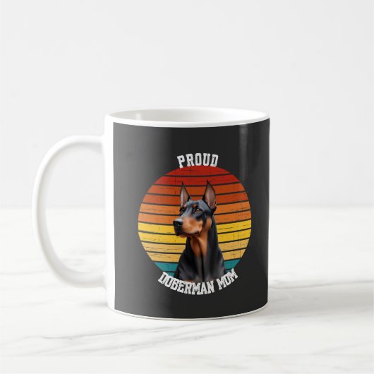 Proud Doberman Mama Kaffeetasse (Links)