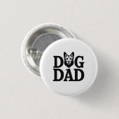 Proud Dog Dad Apparel & Accessories Button (Vorne & Hinten)