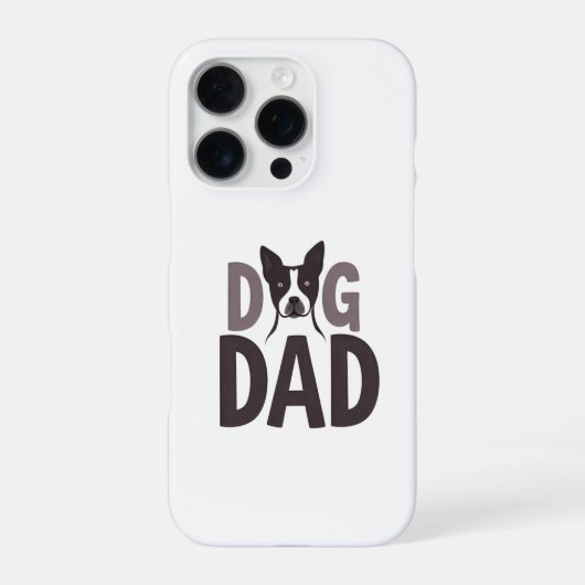 Proud Dog Dad Apparel & Accessories iPhone Hülle (Rückseite)