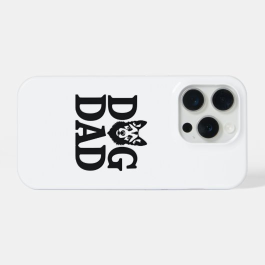 Proud Dog Dad Apparel & Accessories iPhone Hülle (Rückseite (Horizontal))