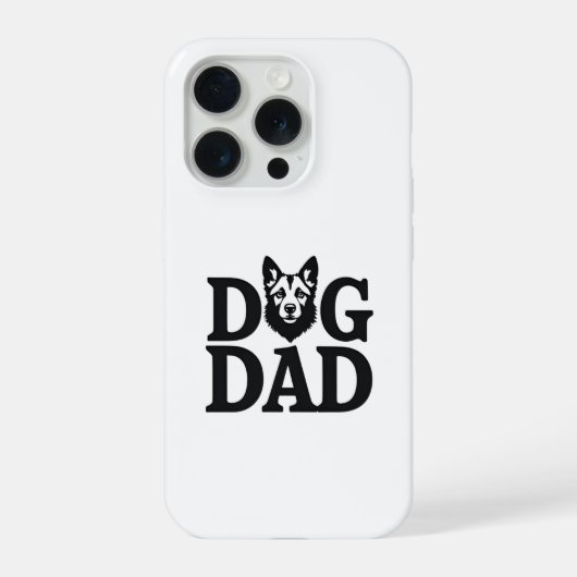 Proud Dog Dad Apparel & Accessories iPhone Hülle (Rückseite)