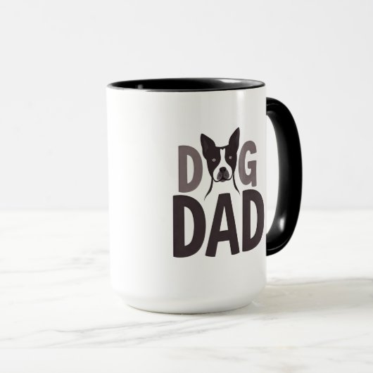 Proud Dog Dad Apparel & Accessories Tasse (VorderseiteRechts)