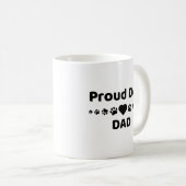 Proud Dog Dad Coffee Mug Kaffeetasse (VorderseiteRechts)