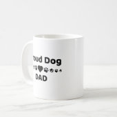 Proud Dog Dad Coffee Mug Kaffeetasse (Vorderseite Links)