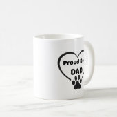 Proud Dog Dad Mug Kaffeetasse (VorderseiteRechts)