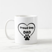 Proud Dog Dad Mug Kaffeetasse (Links)