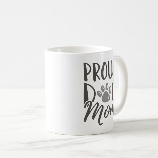 Proud Dog Mama Kaffeetasse (VorderseiteRechts)