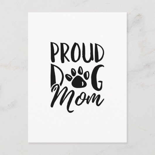 Proud Dog Mama Postkarte (Vorderseite)