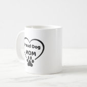Proud Dog Mom Mug Kaffeetasse (Vorderseite Links)