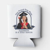 Proud Dog Mum ist ein Senior - Custom Abschluss Dosenkühler (Rückseite)