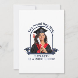 Proud Dog Mum ist ein Senior - Custom Abschluss Feiertagskarte