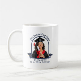 Proud Dog Mum ist ein Senior - Custom Abschluss Kaffeetasse