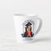 Proud Dog Mum ist ein Senior - Custom Abschluss Milchtasse (Rechte Ecke)