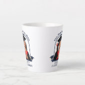 Proud Dog Mum ist ein Senior - Custom Abschluss Milchtasse (Vorderseite)